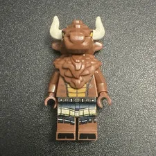 LEGO Brown Bull/Minotaur Horned Creature Plastic Minifigure Figure