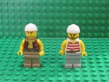 Lot 2 LEGO Pirates 3 Minifigures Old Pirate 70409 70411 CL54