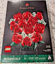 LEGO Icons 10328 Botanical Bouquet of Roses 822 pcs Flowers NEW SEALED