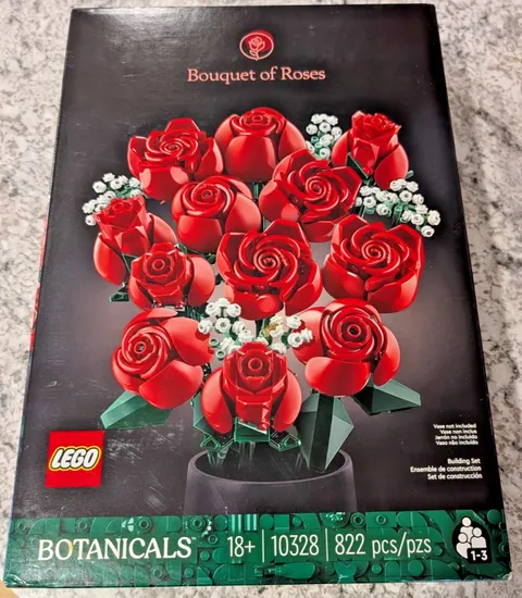 LEGO Icons 10328 Botanical Bouquet of Roses 822 pcs Flowers NEW SEALED