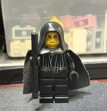 Lego Star Wars Minifigure Emperor Palpatine Cape Cane Black Hands
