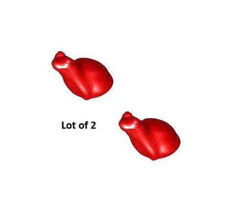 NEW Lego Lot of 2 Red Pet FROGS TOADS x223 Rare Retired Color 33320