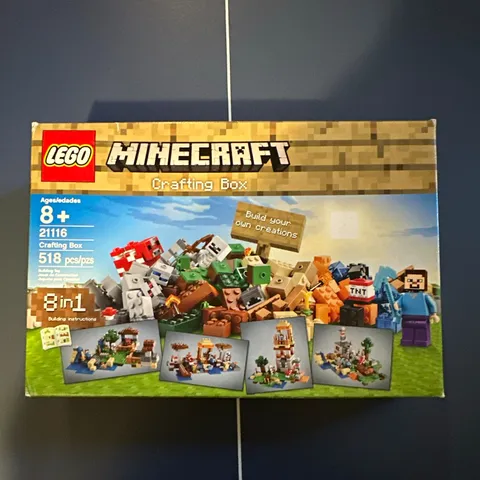 LEGO Minecraft 21116 Crafting Box 8-in-1 Complete 518 pcs w/ Box Age 8+ NIB