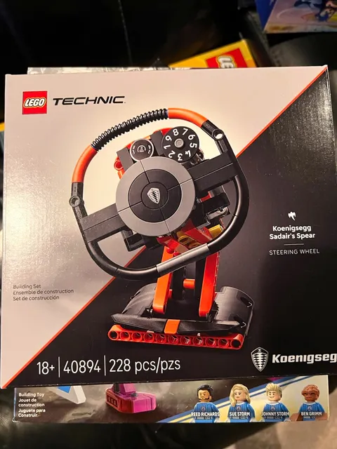 LEGO Technic Koenigsegg Sadair’s Spear Steering Wheel 40894 EXCLUSIVE GWP