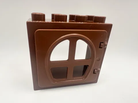 Lego Duplo Block Brown Doorway With Brown Door