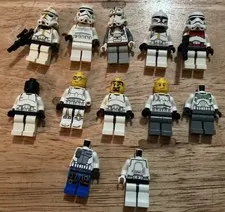 LEGO Star Wars Clone Trooper & Stormtrooper Minifigure Lot, Some Not Complete