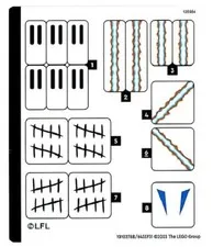 LEGO STICKER SHEET 75349 CAPTAIN REX HELMET from set New 75349stk01