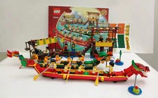LEGO Seasonal: Dragon Boat Race (80103), Complete w/minifigs & manual
