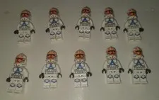 LEGO Star Wars 332nd Clone Troopers Lot Of 10 (No Helmet Holes) 