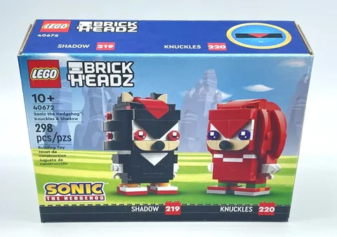 LEGO 40672 Brickheadz Sonic The Hedgehog Knuckles & Shadow Sealed NIB