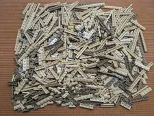 LEGO 400pcs 1x Wide Plates 1x2 1x3 1x4 1x6 1x8 1x10 1x12 Tan Shades Bulk Lot  