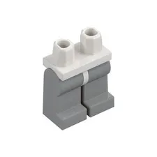 LEGO White Hips and Light Bluish Gray Legs inv.628