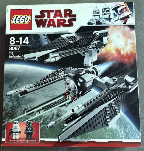 Lego Star Wars 8087 Tie Defender 100% Complete Pre-Owned, with Box and Minifigs