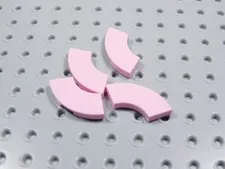 LEGO Lot of 4 Pink 2x2 Smooth Macaroni Tile Plates BN