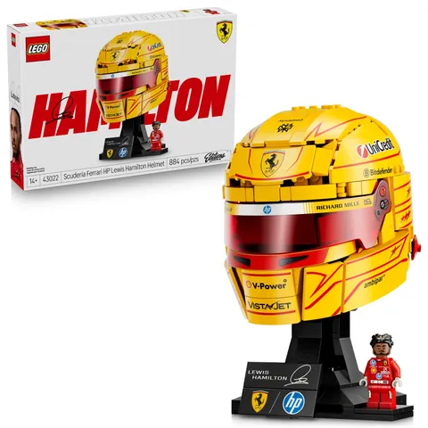 LEGO Editions Scuderia Ferrari HP Lewis Hamilton Helmet - Building Set for Te...