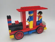 Vintage Lego Locomotive 252-1 With People 1974 Mostly Complete No Manual