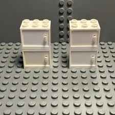 LEGO Lot 4x 92410 + 4533 Cabinet With Door