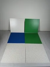 LEGO Classic 32x32 Baseplate Lot of 6 Green White Blue