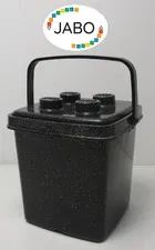 (R4/15) LEGO Duplo Storage Box Bucket with Lid Black