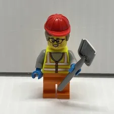 Lego City 60401 Construction Steamroller Mini Figure Worker 