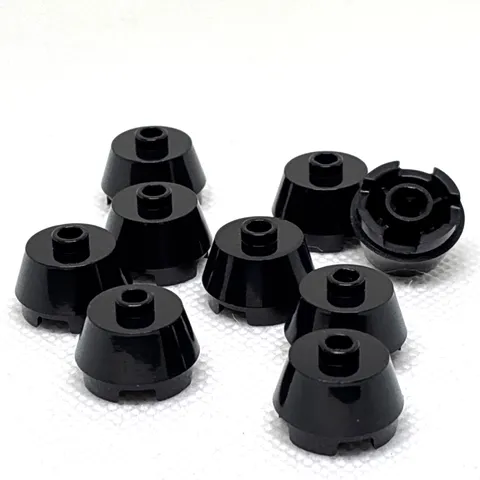 LEGO Parts - Black Cone 2 x 2 Truncated - No 98100 - QTY 9