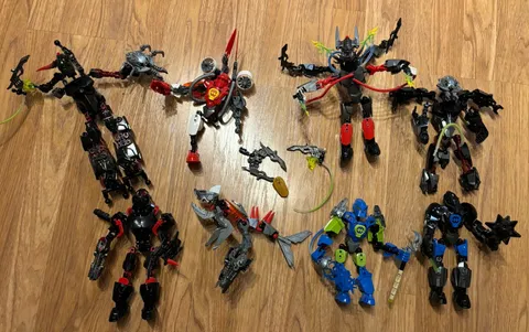 LEGO HERO FACTORY BIONICLE SET IMCOMPLETE LOT OF 8 Figures