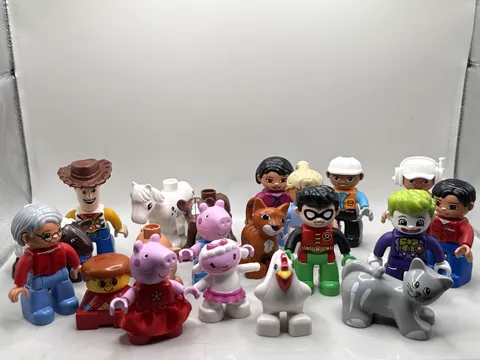 Lego Duplo Figures Lot Of 20 Farm Animals Peppa Pig Joker Robin Woody
