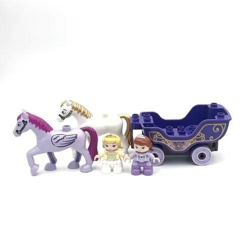 LEGO Duplo Disney Princess Sofia the First Lot Of 5 Parts Amber Horses Carriage