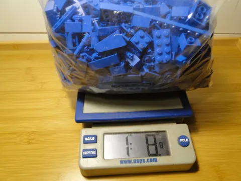 Lego Blue Parts Pieces Bricks Plates Lot Angles