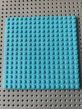 Lego 91405 Medium Azure Plate 16 x 16 Baseplate 1 Piece