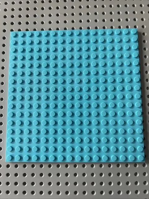 Lego 91405 Medium Azure Plate 16 x 16 Baseplate 1 Piece