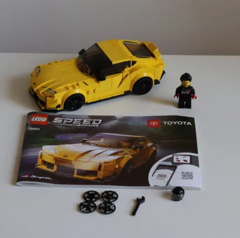 LEGO Speed Champions 76901 Toyota GR Supra *Complete w/Manual NO Box*