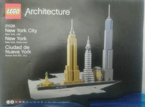 LEGO Architecture Skylines New York City 21028 Complete Set 598 Pieces 12+