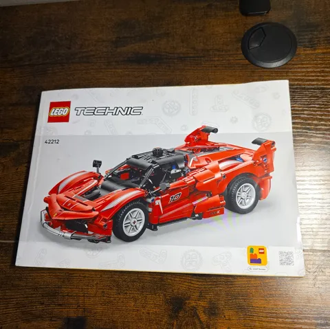 LEGO Technic Ferrari FXX K Instruction Manual Book Set 42212 - Original Booklet