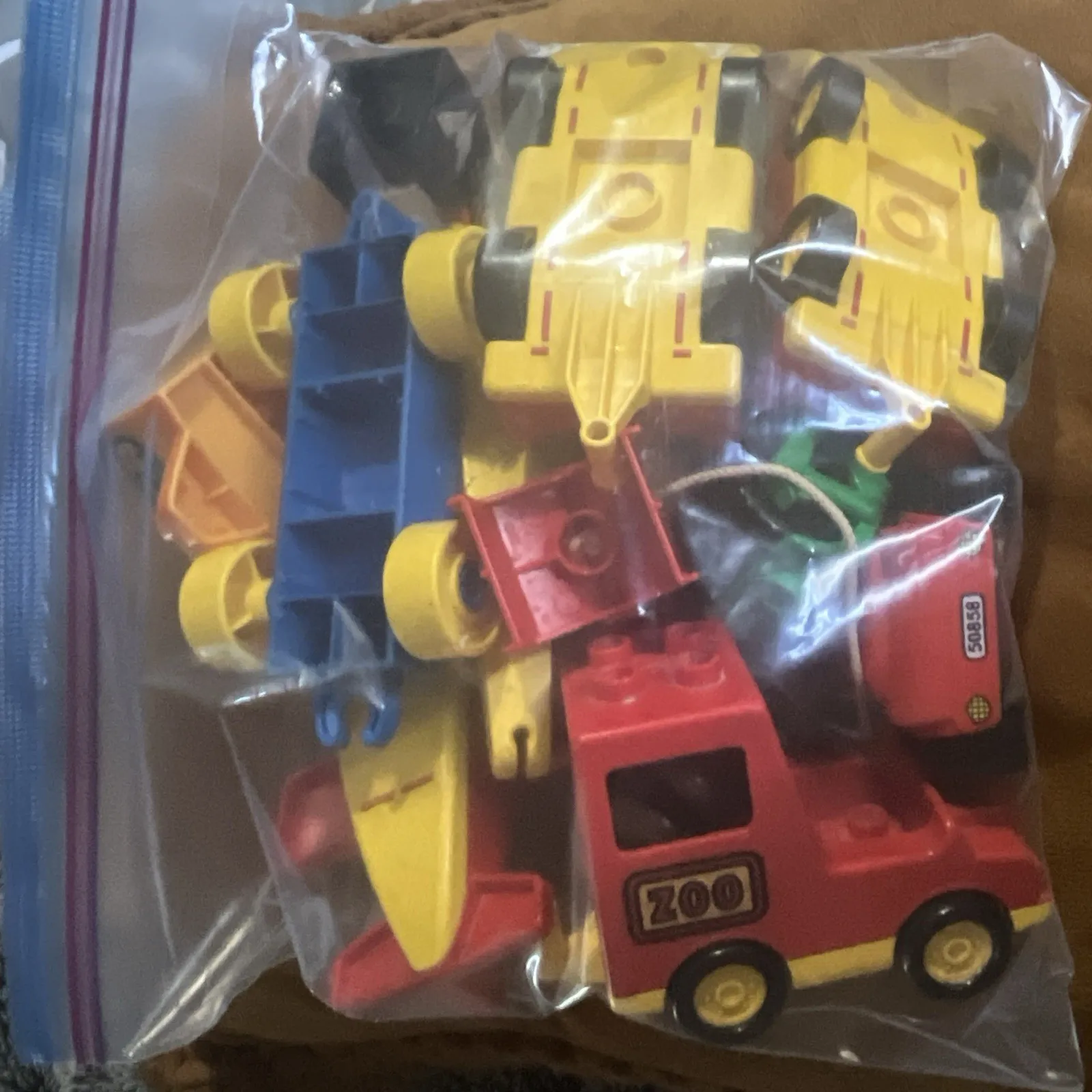 LEGO Multicolor Vehicle Car Parts Bulk Lot Plastic in Bag MPN 50858