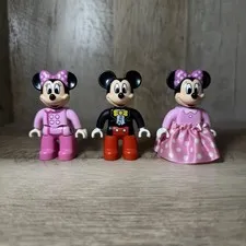 ⭐️ Mickey Mouse Tuxedo Minnie’s Birthday Lego Duplo Pink Polka Dot Skirt