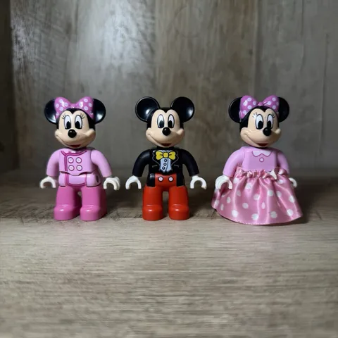 ⭐️ Mickey Mouse Tuxedo Minnie’s Birthday Lego Duplo Pink Polka Dot Skirt