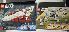 Lego Star Wars 75333 Obi-Wan Kenobi's Jedi Starfighter Storm Trooper 75345 NIB