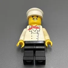 LEGO Minifig French Chef Line Restaurant Retro Vintage