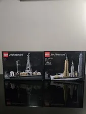 Lego Architecture 21044 Paris And 21028 New York City