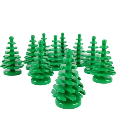 10 Pieces Lot LEGO® Plant Small Pine Tree 2 x 2 x 4 Part 2435 GREEN PINE TREES