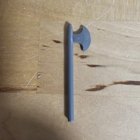 LEGO 3848 (1pc) Minifigure Weapon Axe Halberd - Gray Vintage