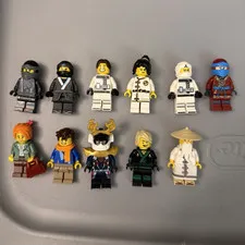 LEGO Ninjago Minifigures Assorted Characters Lot of 11 (As Pictured)