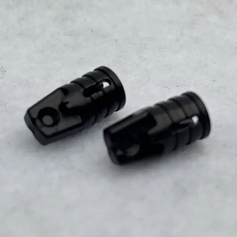 LEGO 30552 Black Hinge Cylinder 1 x 2 Locking W/ 1 Finger & Axle Hole (x2)