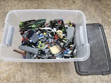 LEGO Bulk Lot Assorted Mixed Bricks & Pieces Multicolor in Storage Tub
