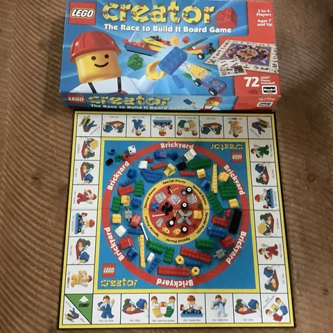 1999 LEGO Creator The Race to Build It Board Game 100% Complete RoseArt