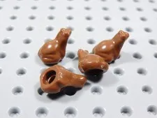 LEGO Lot of 4 Reddish Brown Tree Frogs Frog Animal Minifig BQ