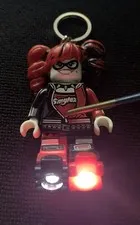 Lego LEDLITE  Smylex Harley Quinn Key Chain THE BATMAN MOVIE  The Lights works,