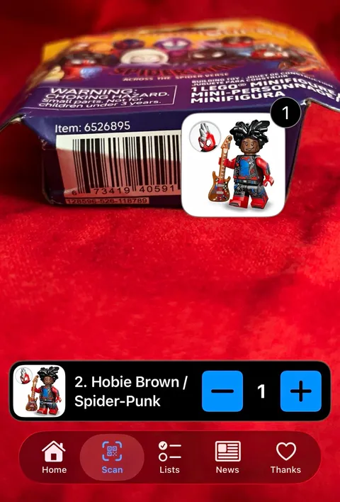 LEGO Minifigures Hobie Brown Spider-Punk Spider-Verse 71050 Box 5+