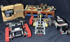 Lego VEHICLES POLICE TRACKS PLATFORM  Loose Incomplete